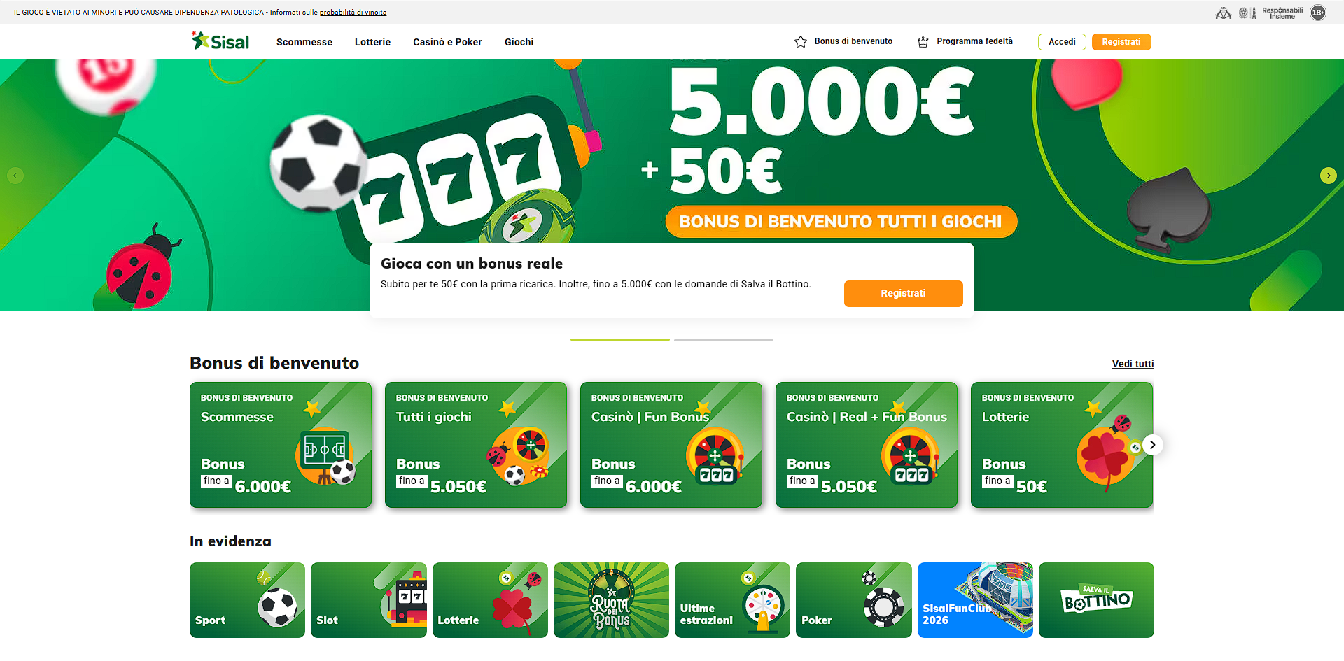 Sisal Casino recensione e bonus